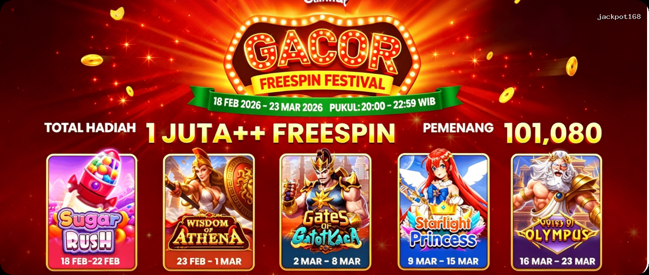 Login jackpot168 Sekarang Bonus Melimpah